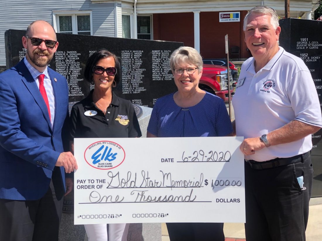 Wheeling Elks Donate to Marshall County Gold Star Memorial Fund News